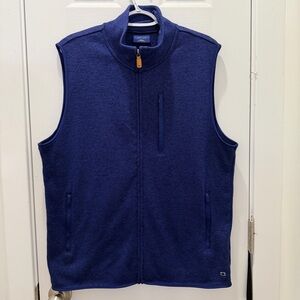 L.L. Bean Men's Dark Navy Full-Zip Fleece Vest
